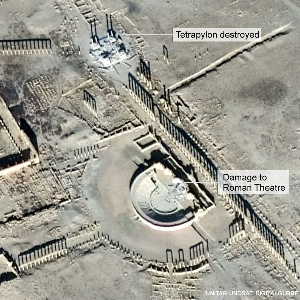 Satellite image of Palmyra