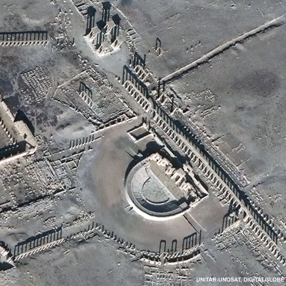 Satellite image of Palmyra