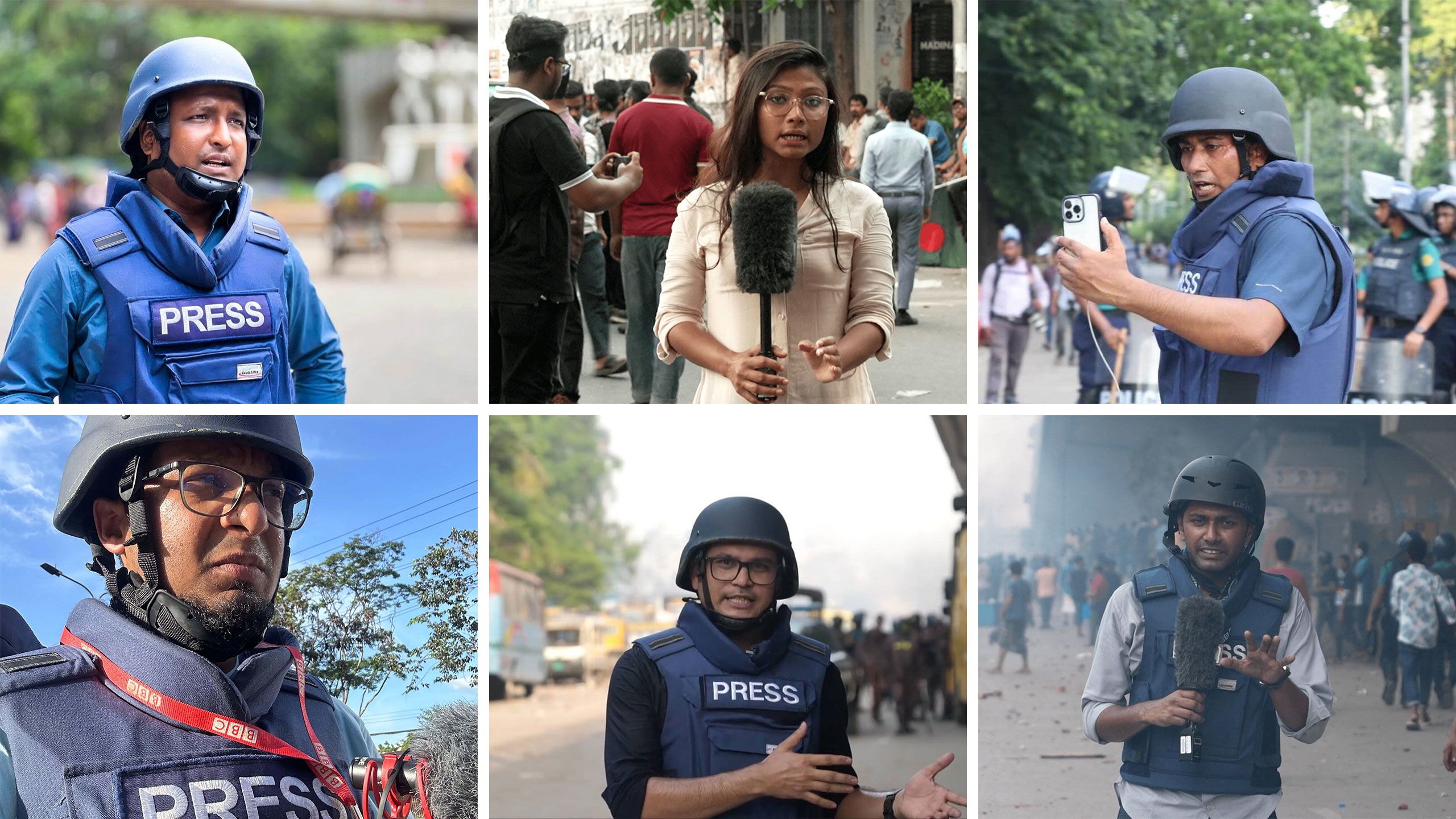 BBC Bengali reporting on the quota protests from the ground and from desk