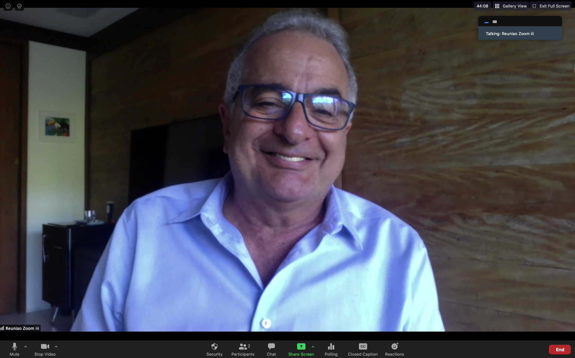 Professor Jorge Kalil at home in Sao Paulo, Brazil
