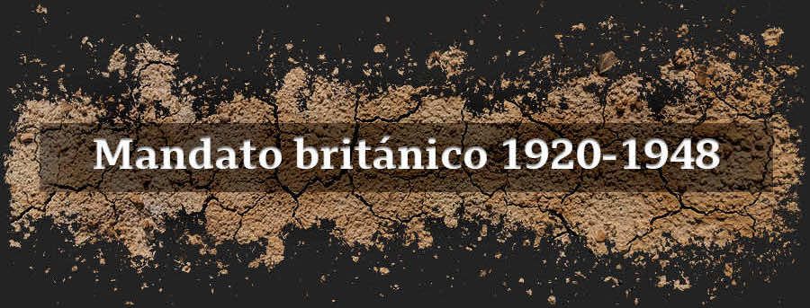 Título Mandato Británico 1920-1948
