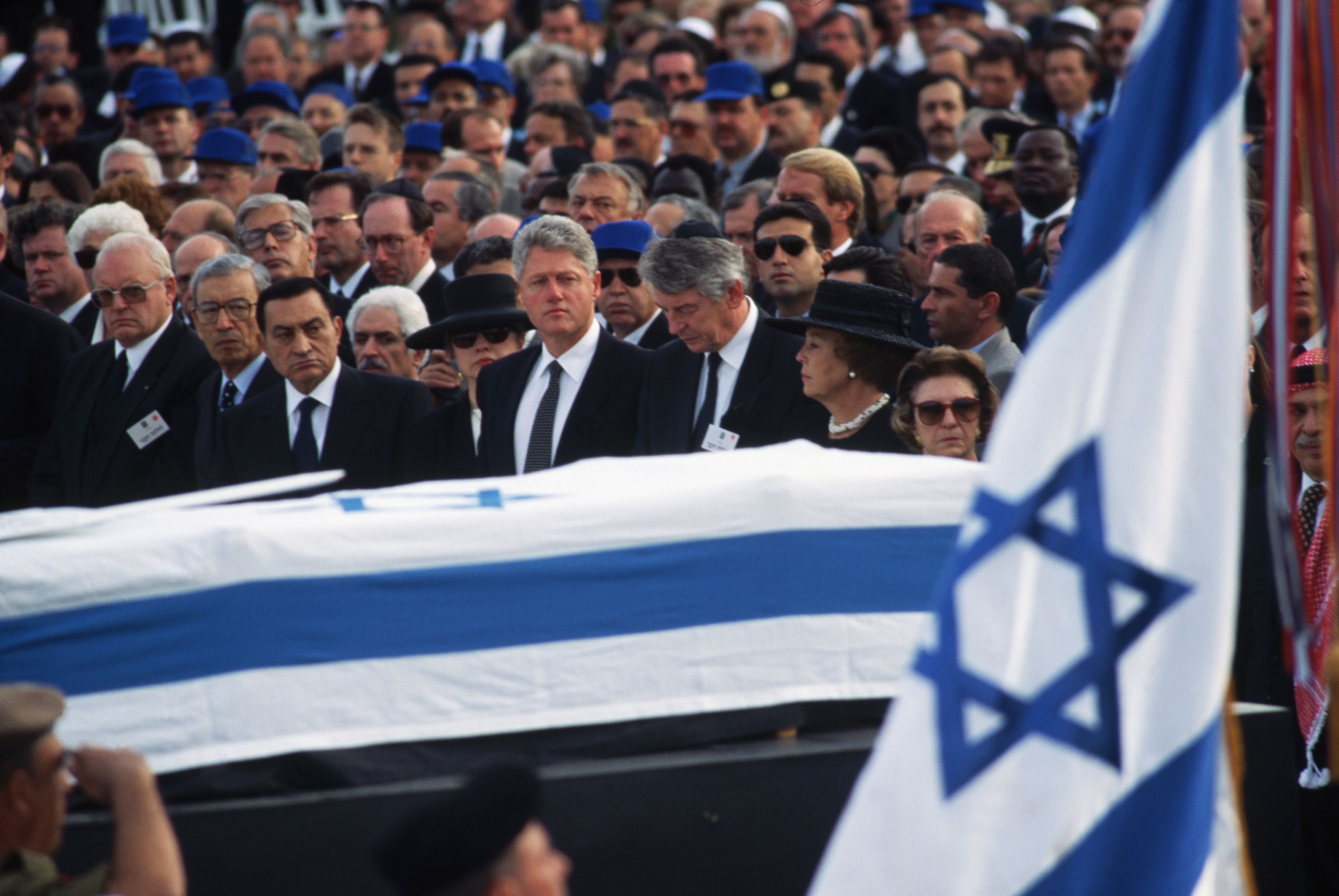 Foto del funeral de Yitzhak Rabin