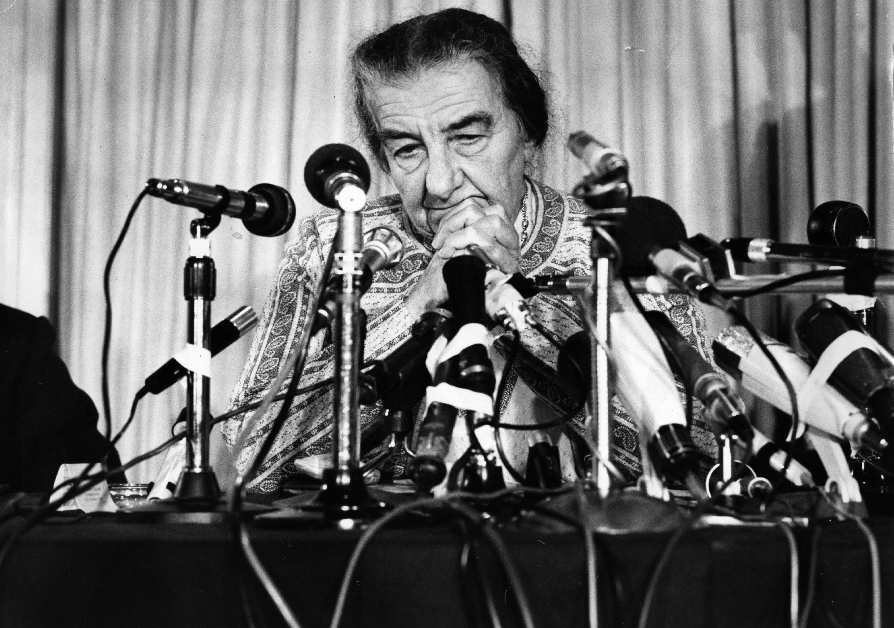 Foto de Golda Meir fue la primera mujer en liderar Israel y estuvo al mando del país entre 1969 y 1974.