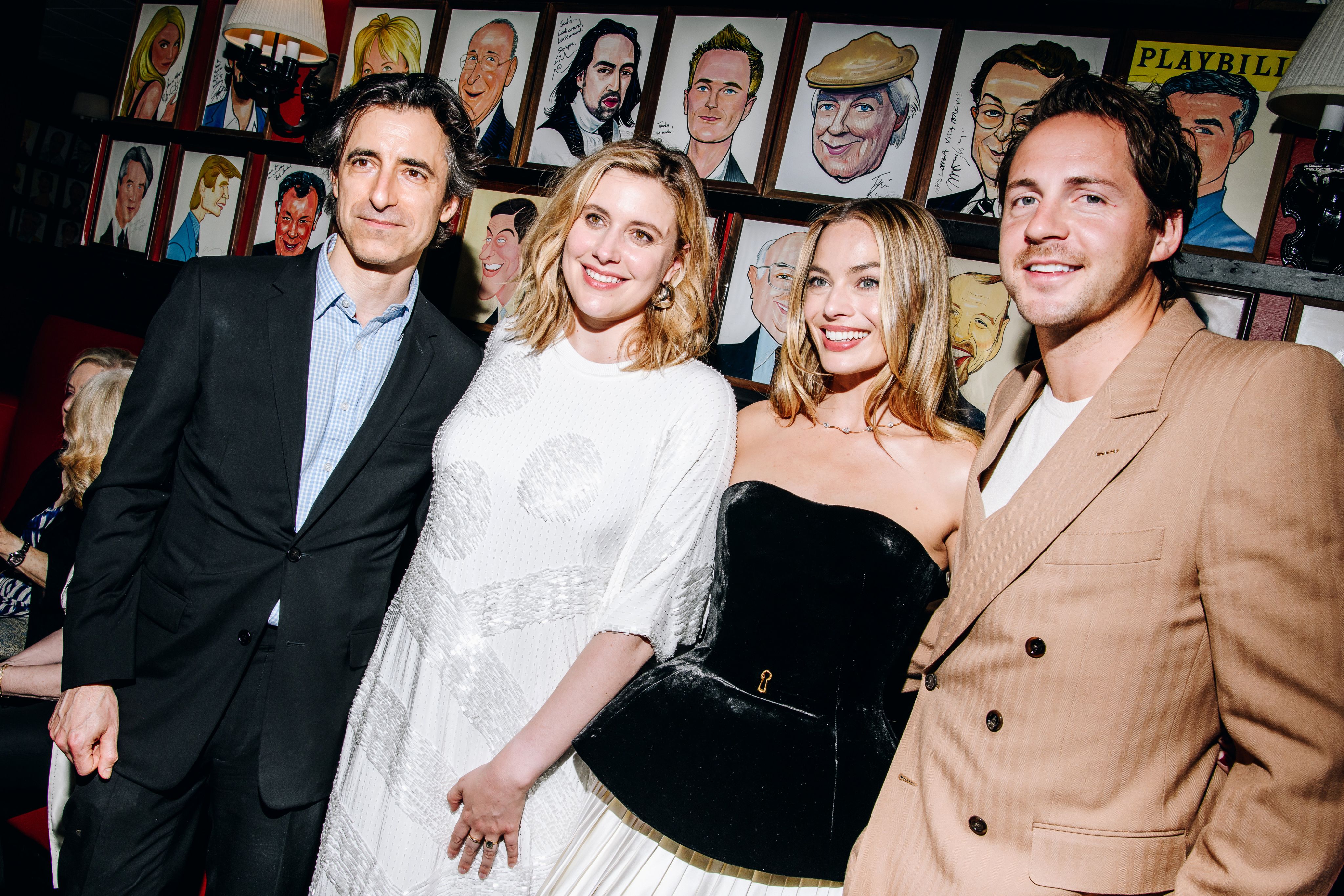 Noah Baumbach, Greta Gerwig, Margot Robbie and Tom Ackerley at the New York premiere of "Asteroid City" held at Alice Tully Hall on June 13, 2023 in New York City. (Photo by Nina Westervelt/Variety via Getty Images)