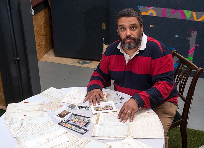 Malik with his archive