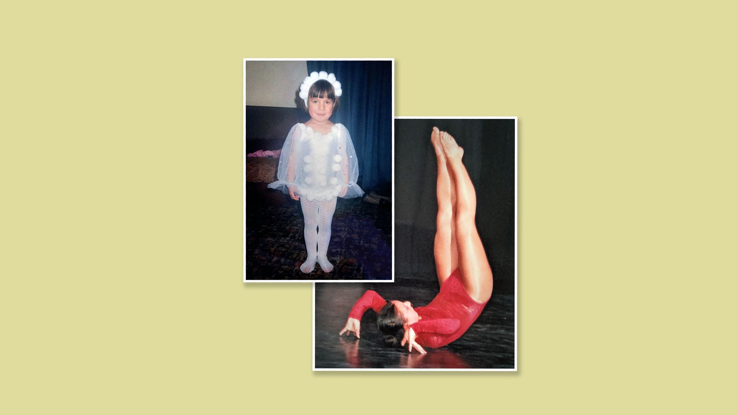 Photo montage - Kat as a young dancer