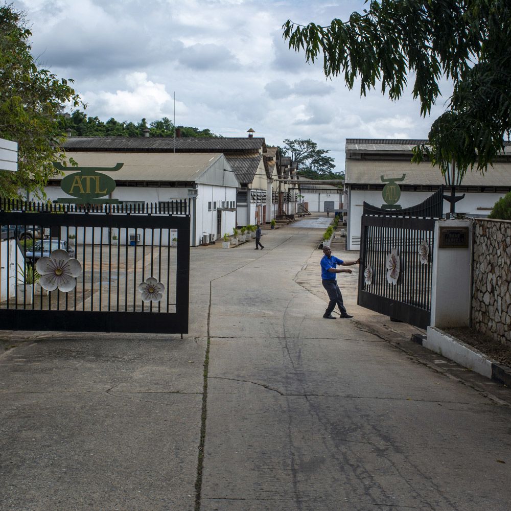 Factory gates