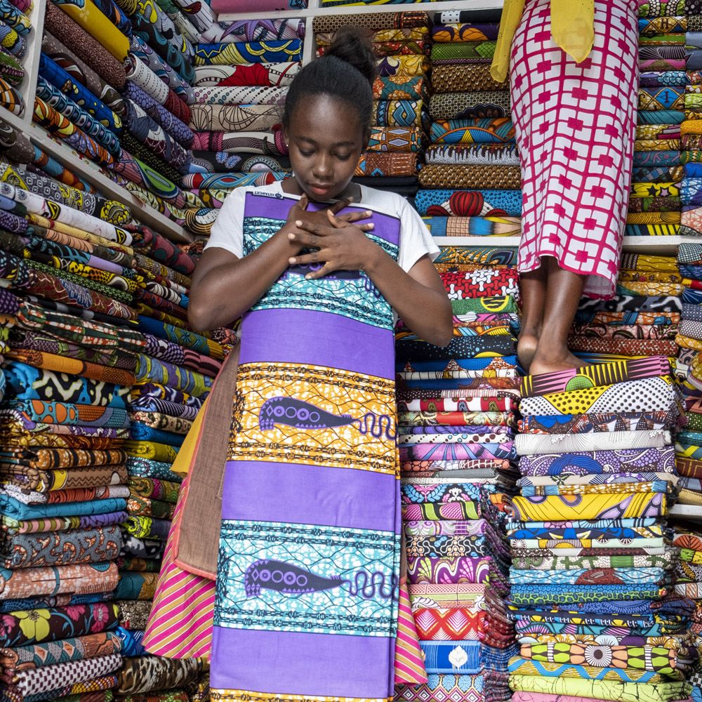 Serwaa Darko in her shop