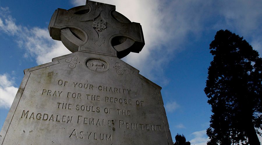 A memorial plaque to victims of the Magdalene Laundries in Glasnevin Cemetery, Dublin