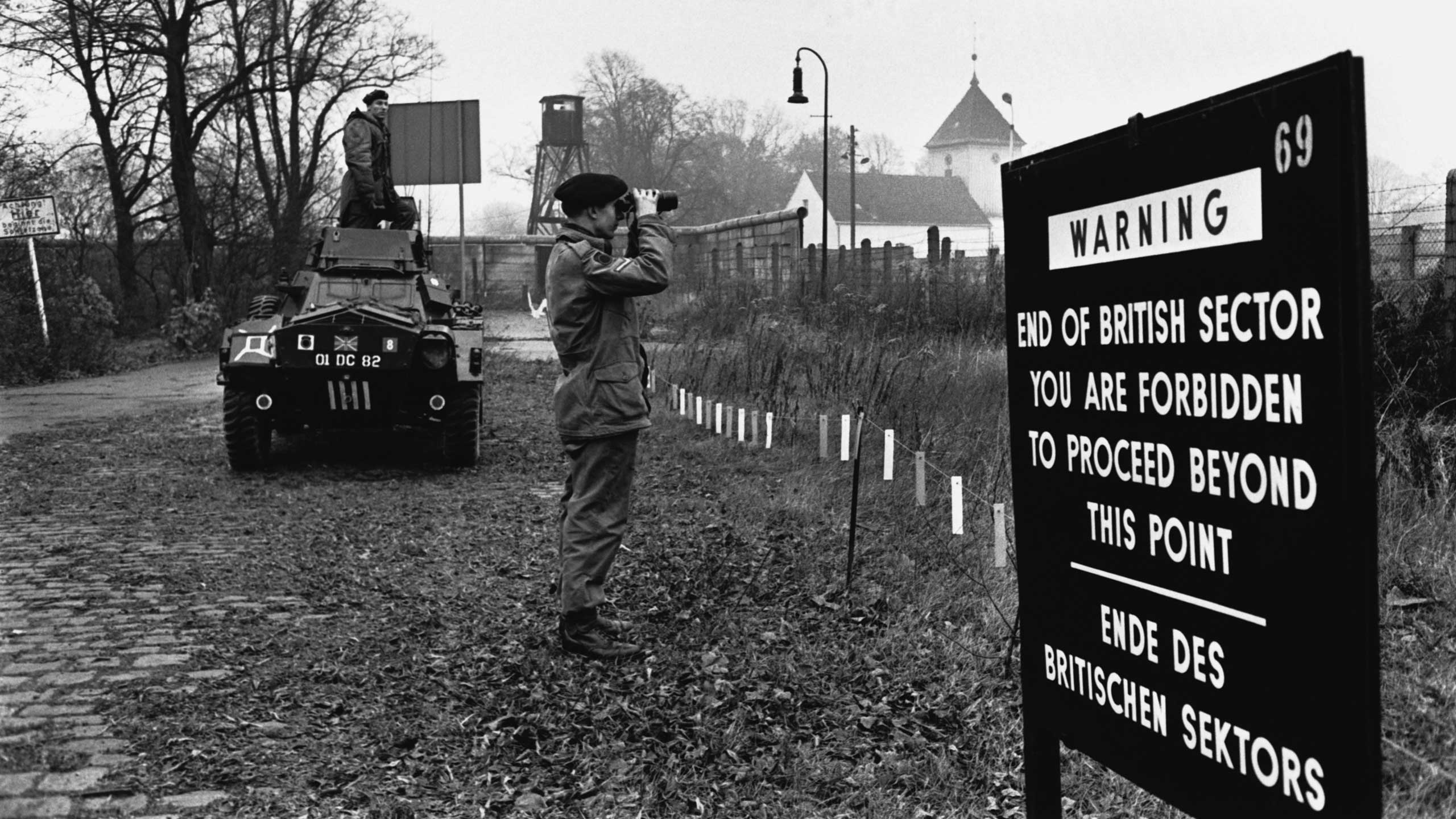 British troops on patrol in West Germany