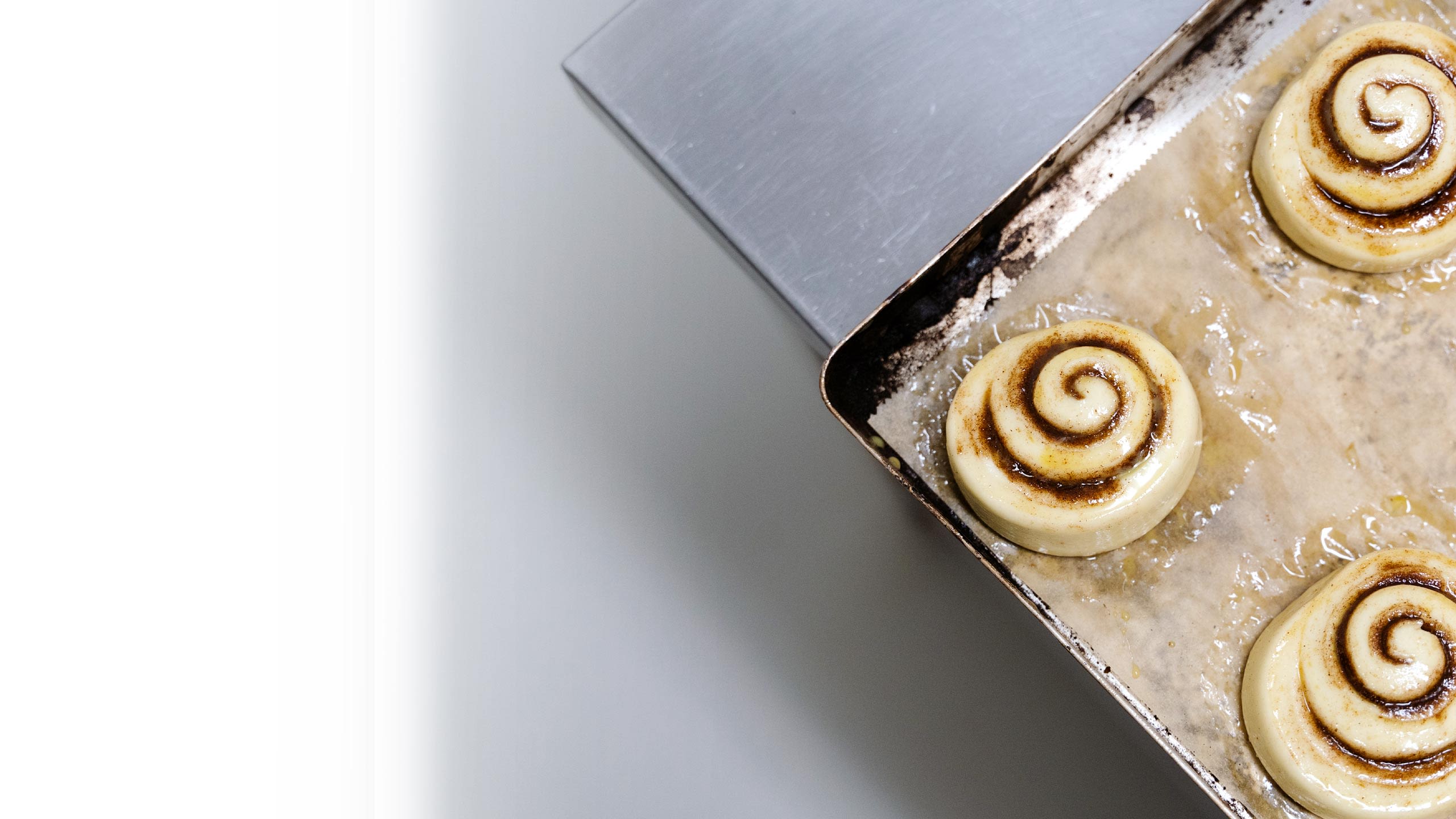 Pre-baked cinnamon swirls