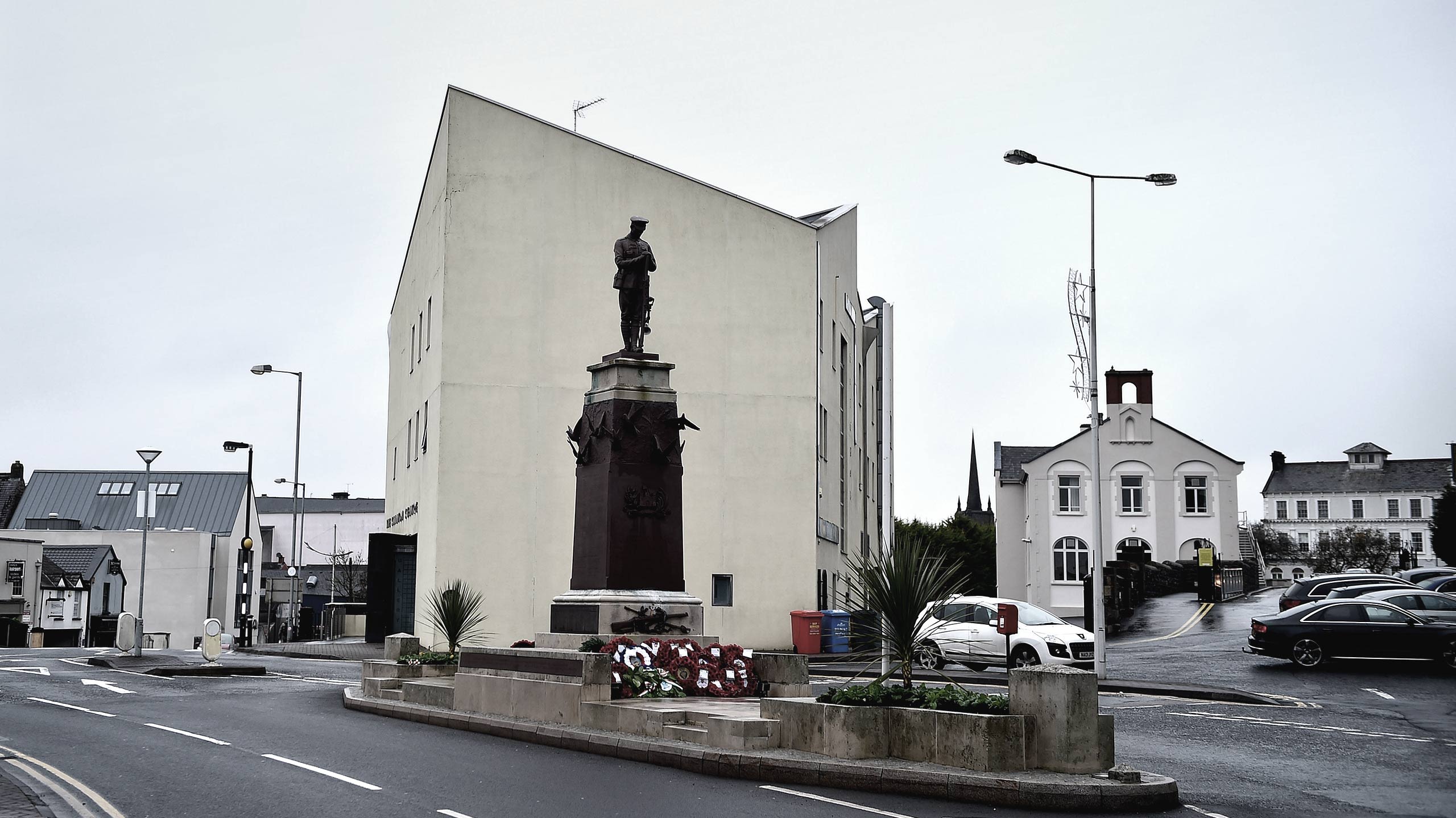 ...and the war memorial as it looks in 2019