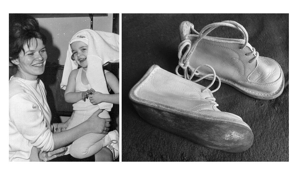 Eveline Rudolph with her daughter Annett, whose shoes Joachim finds in the tunnel.