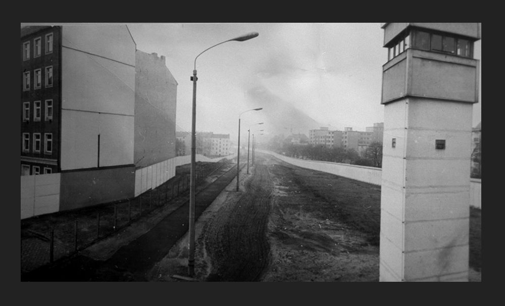 View of the Berlin Wall at Bernauer Strasse.