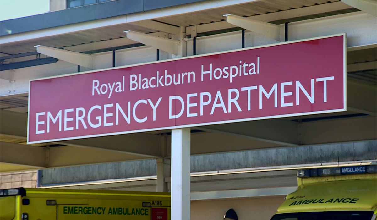 Royal Blackburn Hospital sign