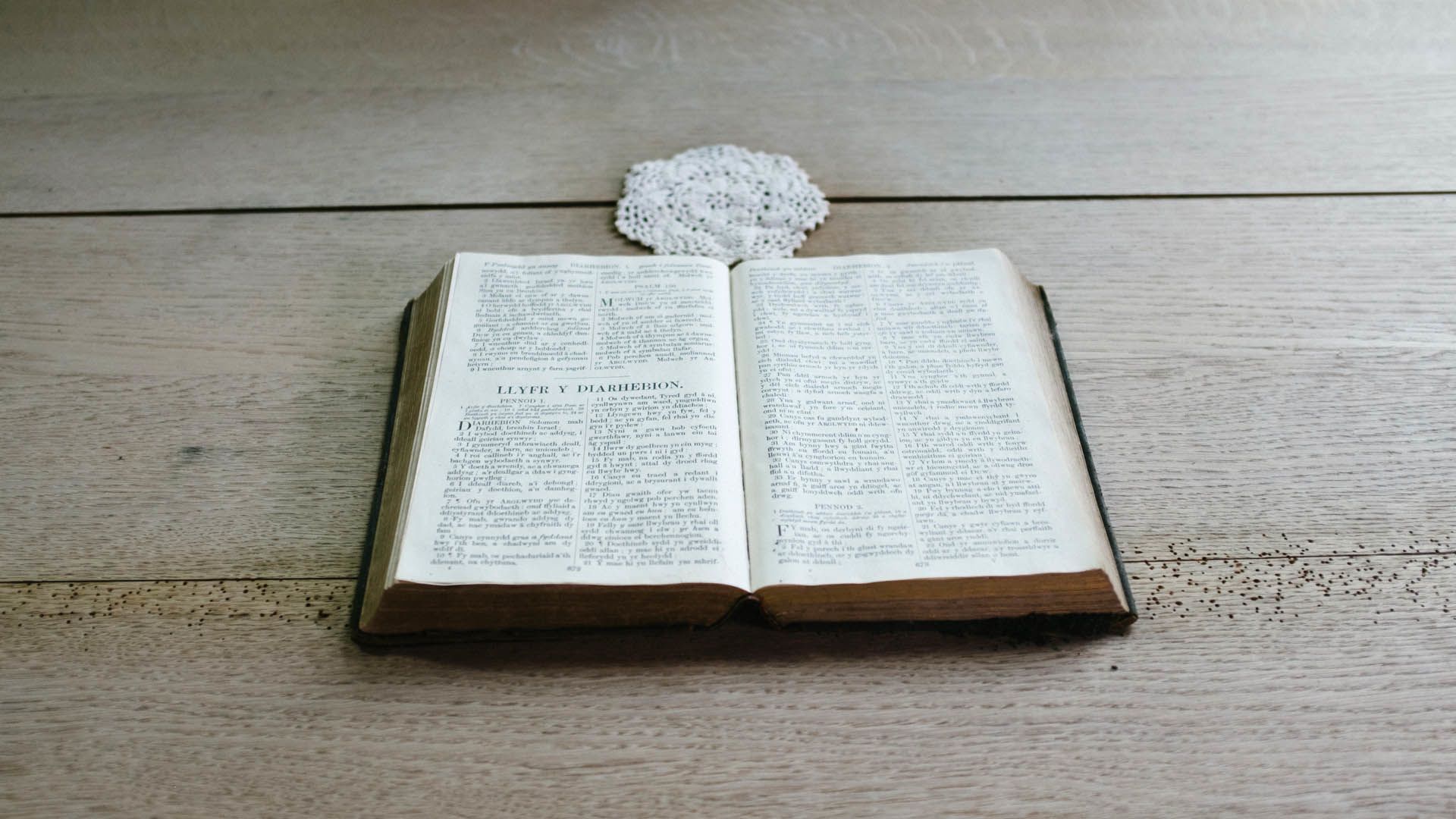 A bible at Aberfan