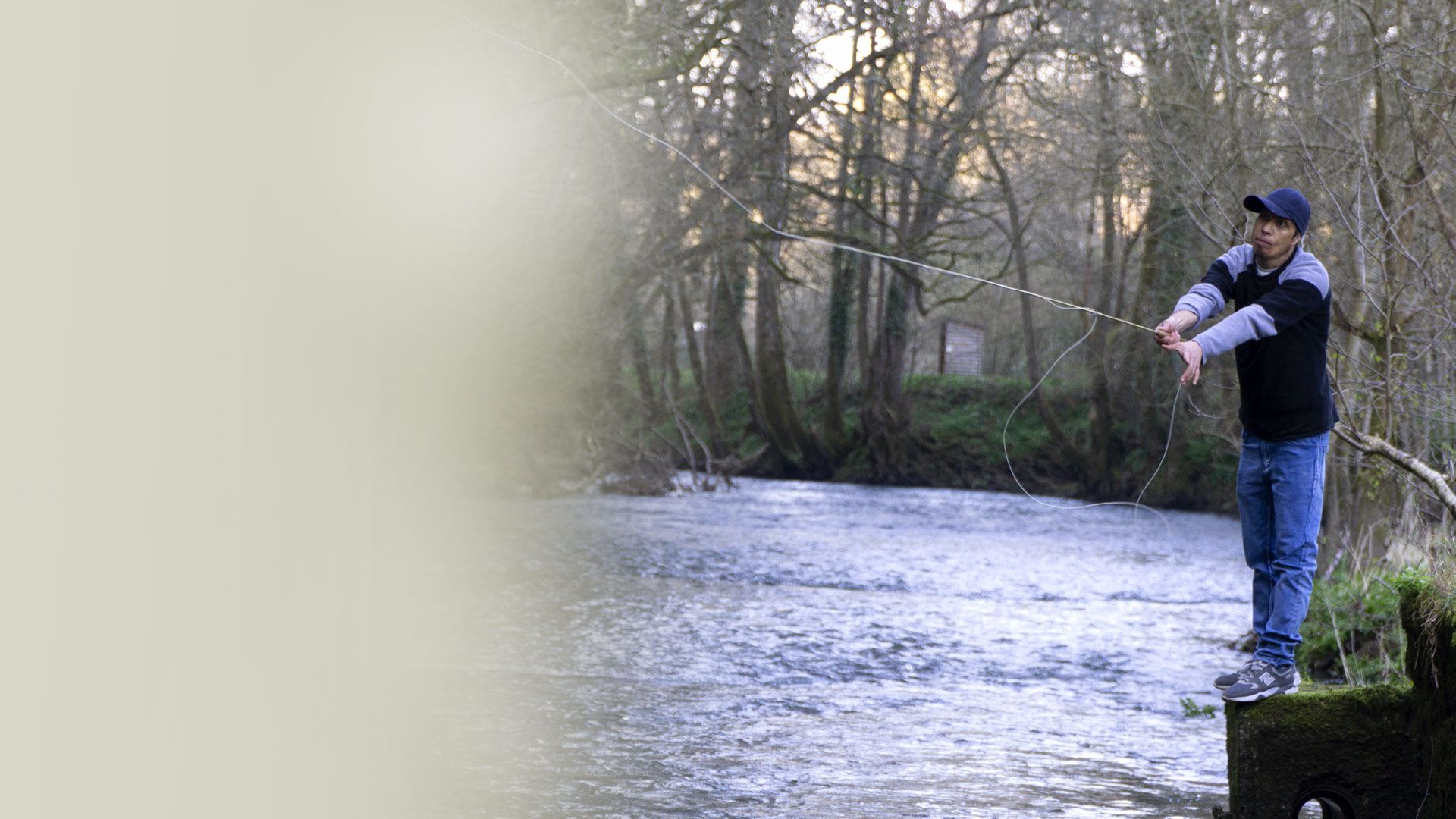 Amar fishing in Dorset