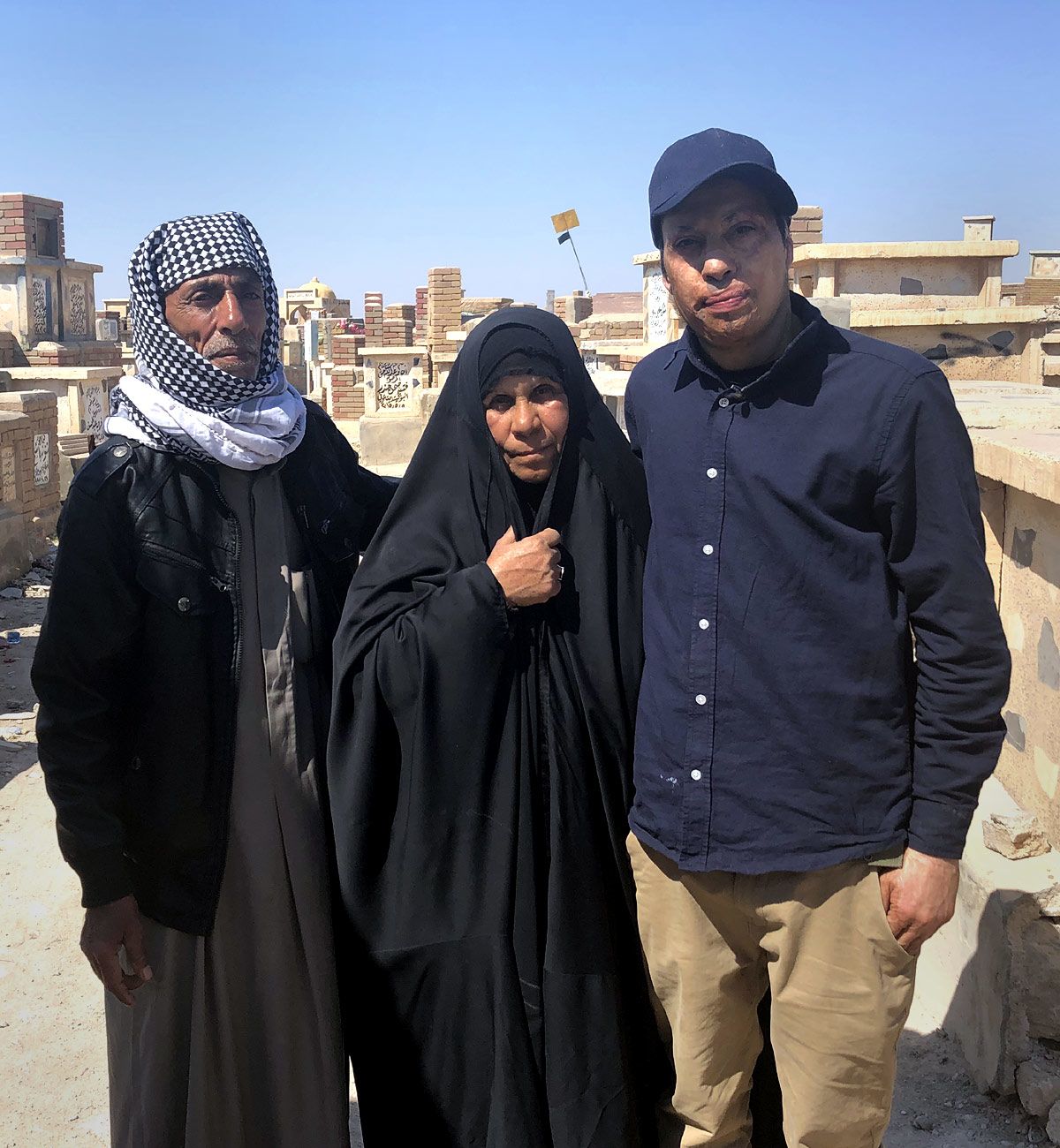 Amar with his mother in Baghdad