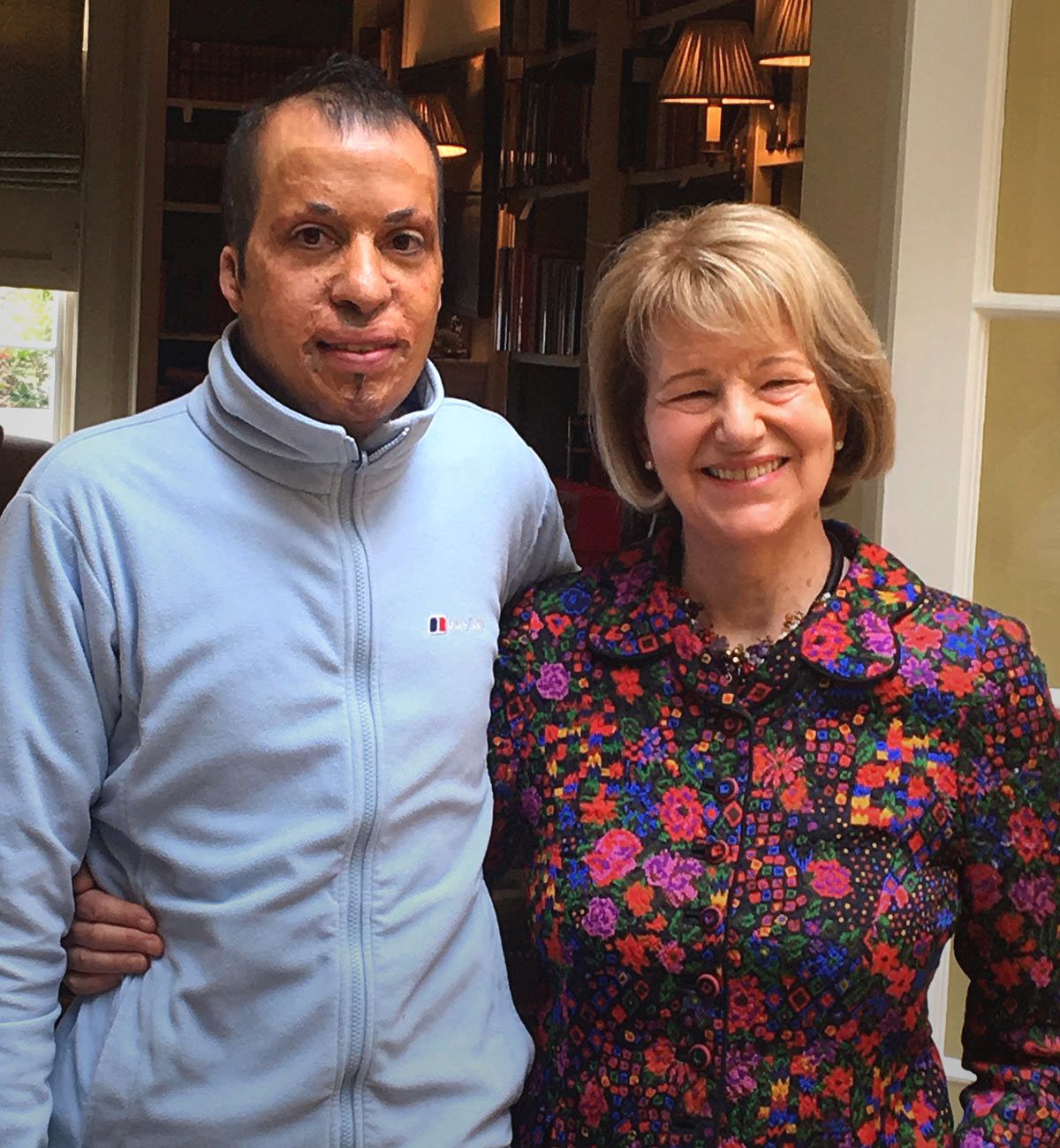 Amar with Emma Nicholson today