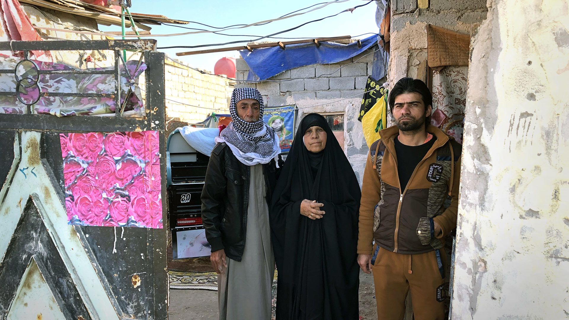 Amar's family pictured in Basra