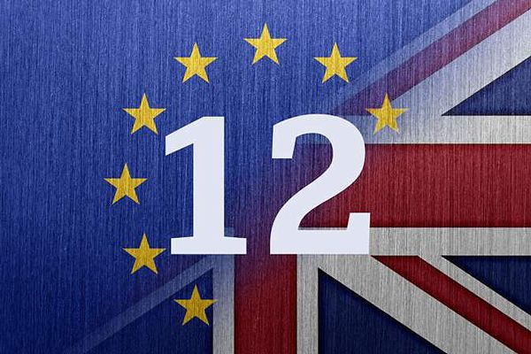 EU and UK flags (stylised)