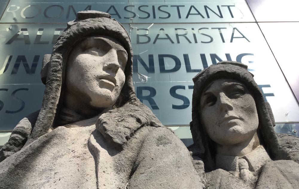 Statue at Heathrow