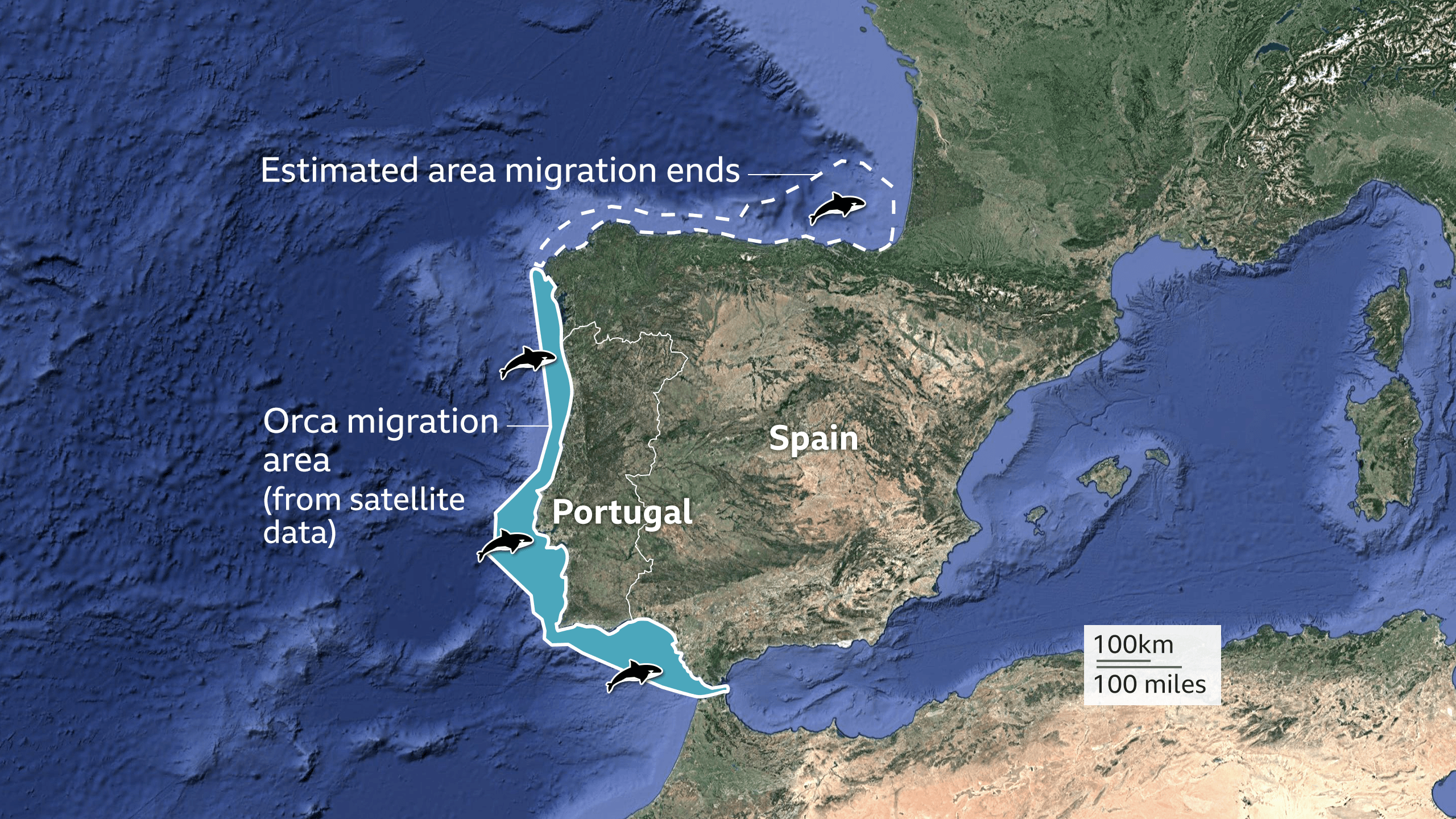 Map of migration route