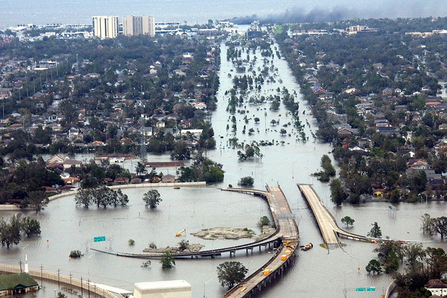 Flooding caused by Hurricane Katrina