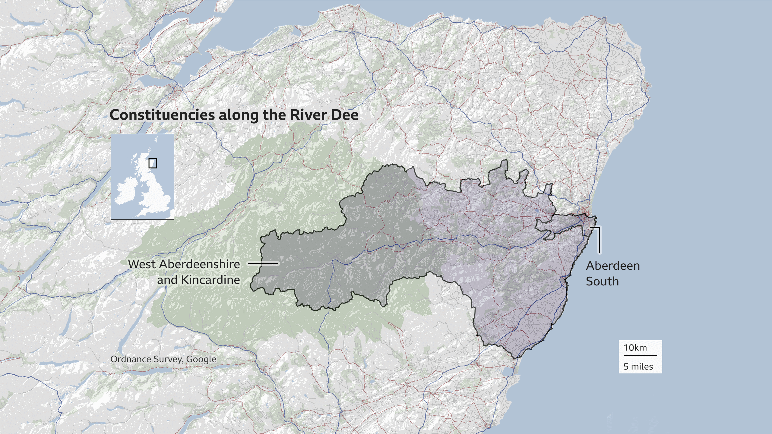 Constituencies along the River Dee