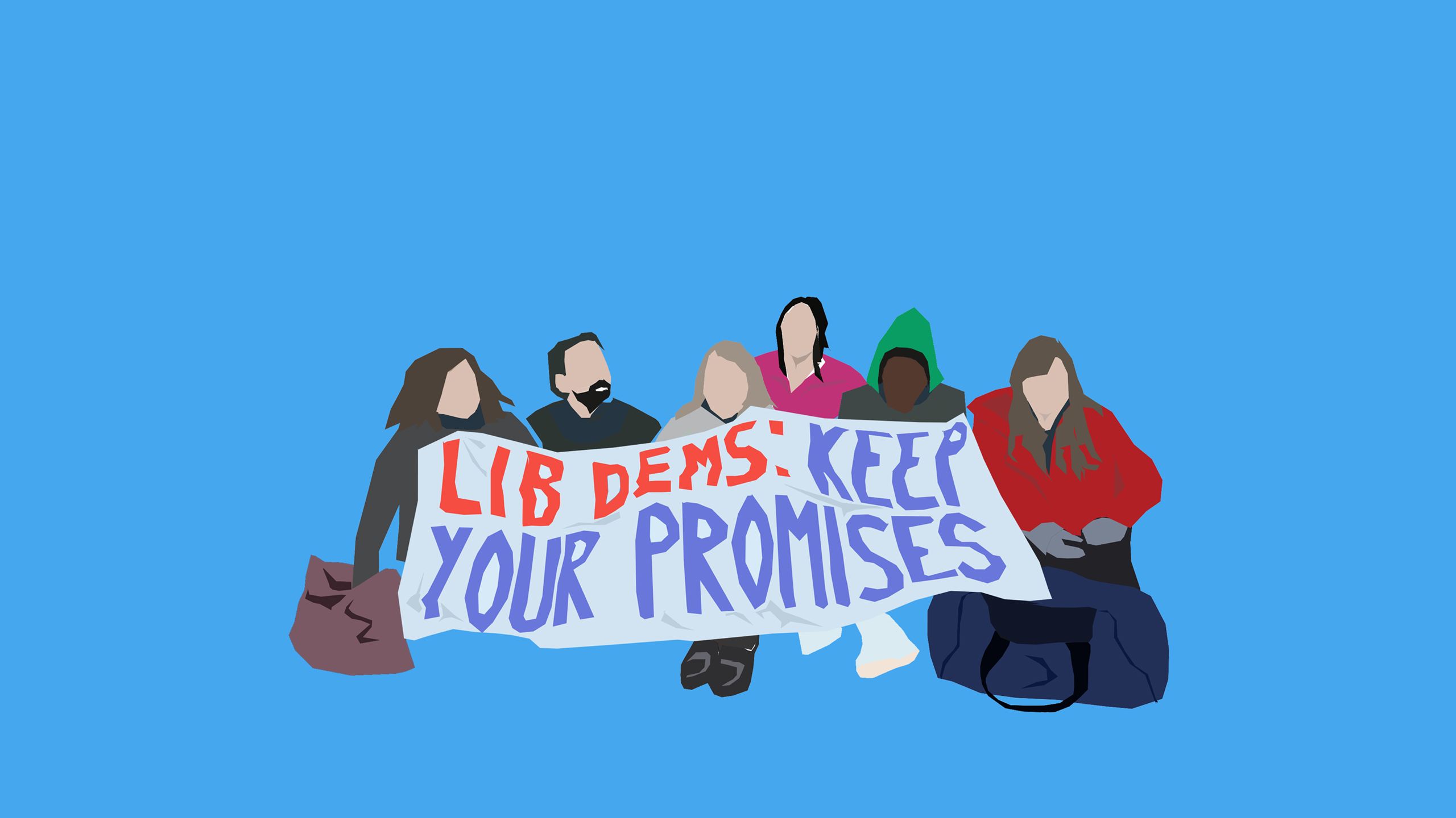 Student protest 2010, illustration