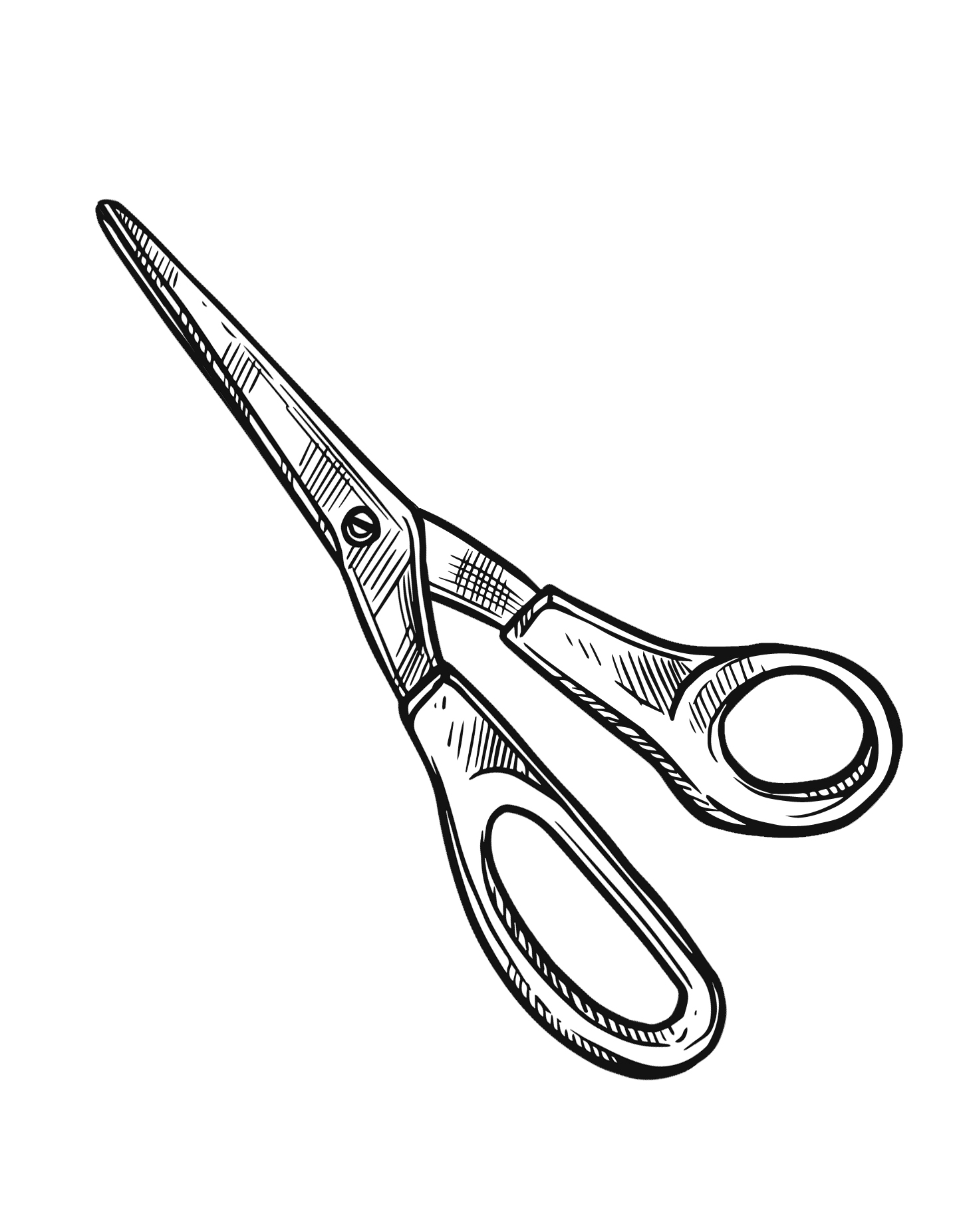 Pair of sewing scissors