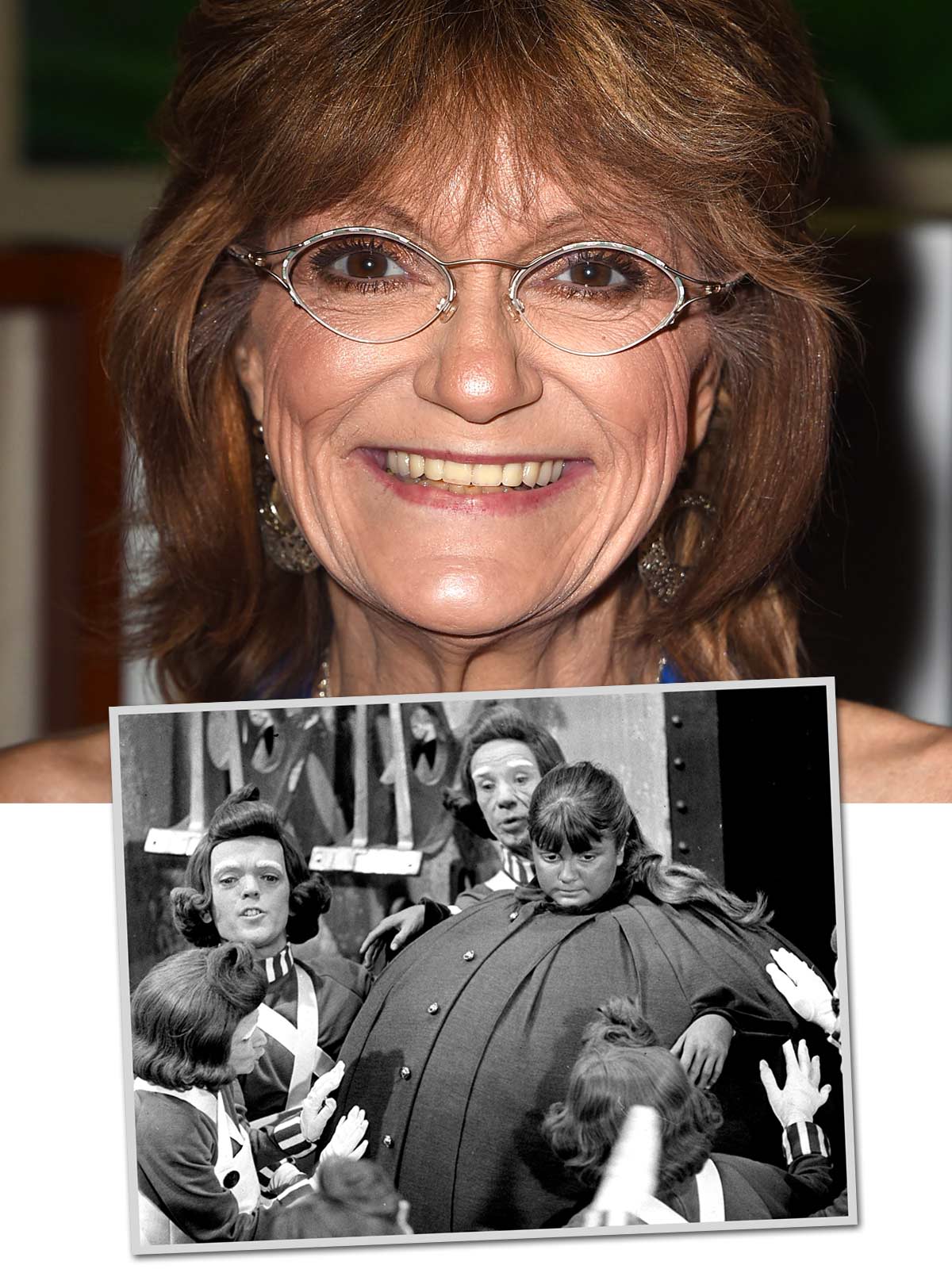 Denise Nickerson - and as a child in Willy Wonka and the Chocolate Factory
