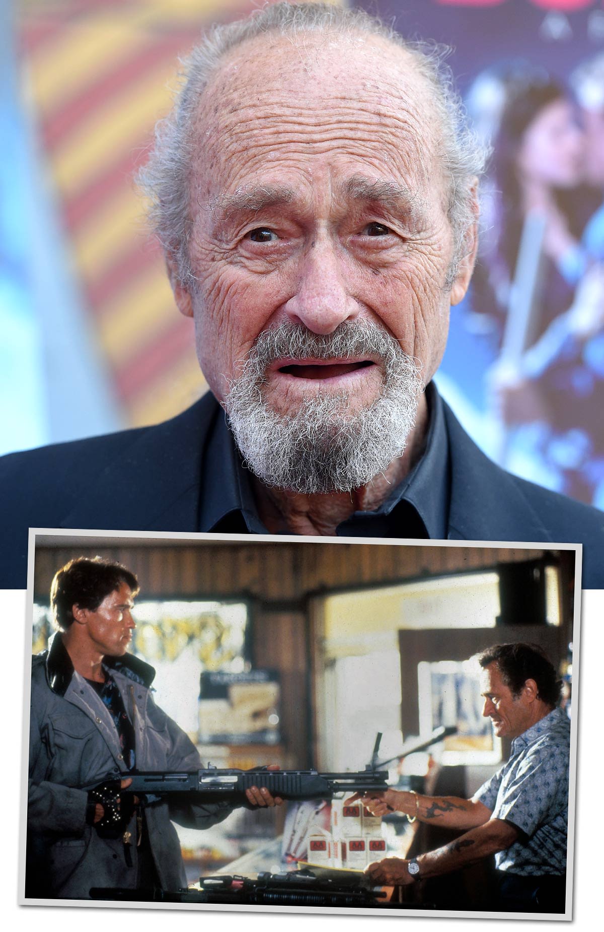 Dick Miller - and with Arnold Schwarzeneggar in The Terminator
