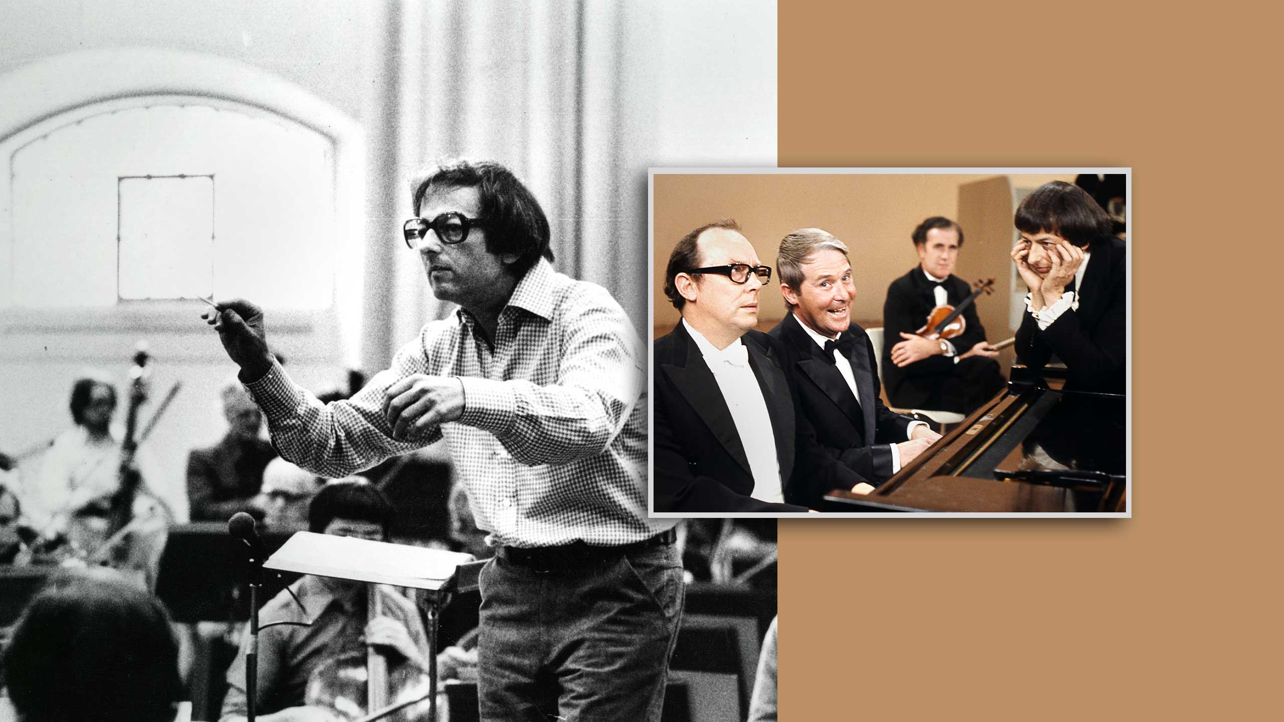 Andre Previn - and with Eric Morecombe and Ernie Wise