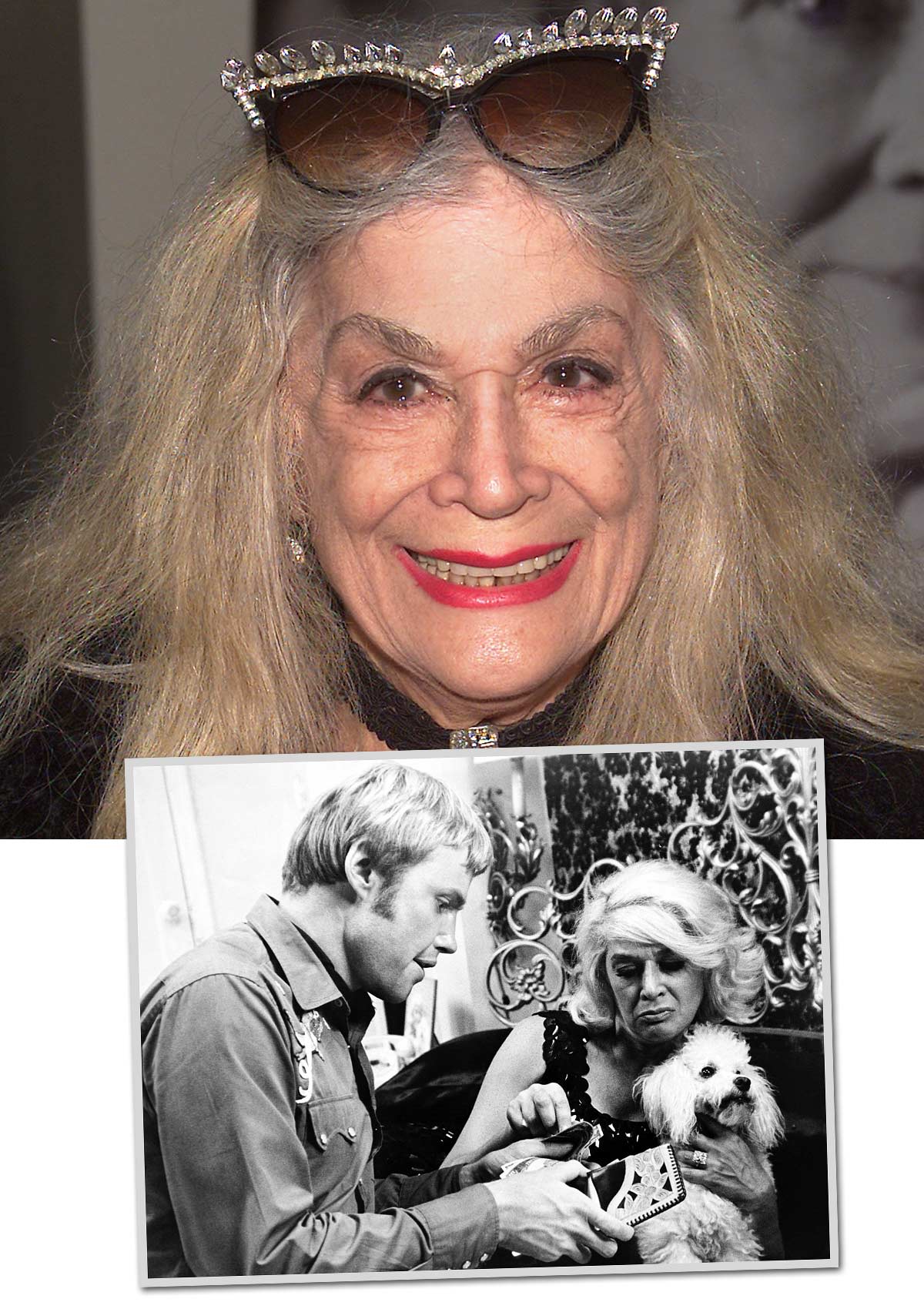 Sylvia Miles - and with Jon Voight in Midnight Cowboy