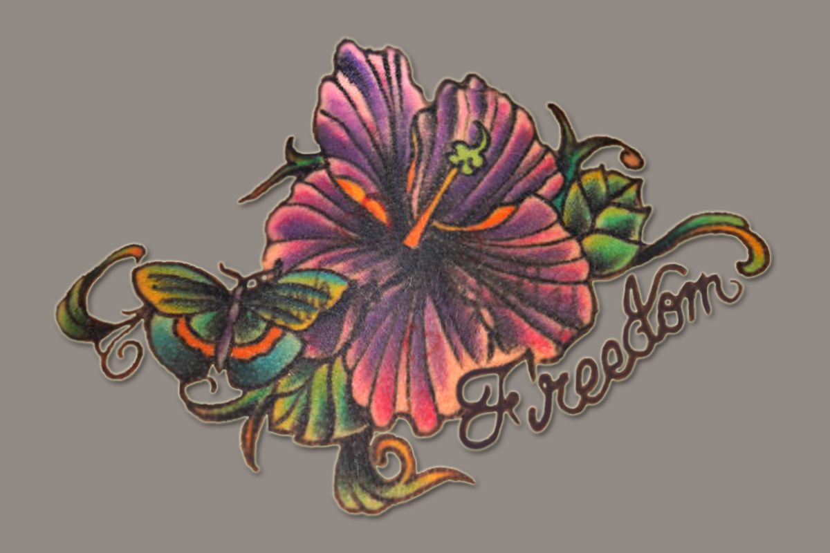 Hollie's new back tattoo
