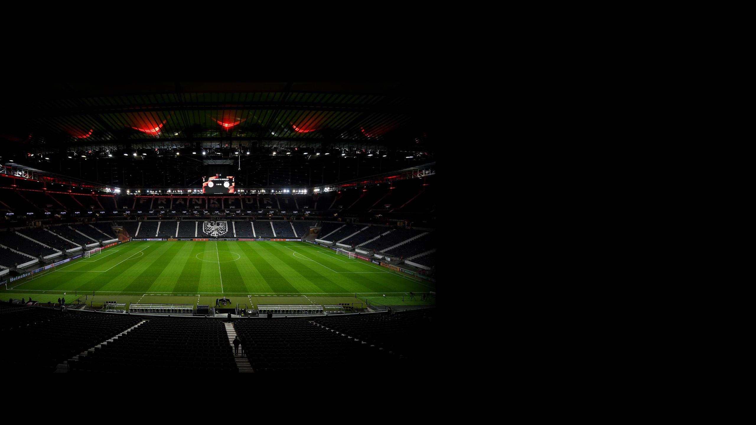 An interior view of Frankfurt Arena