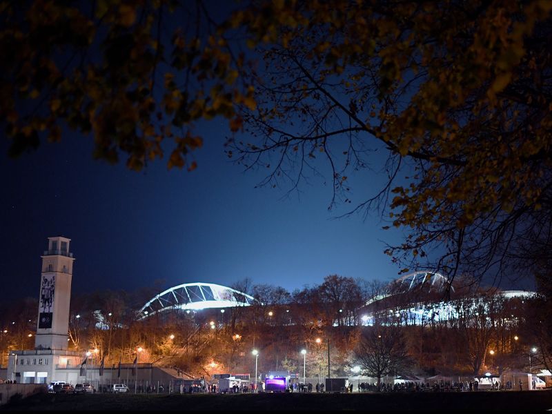 نمای بیرونی ورزشگاه لایپزیگ