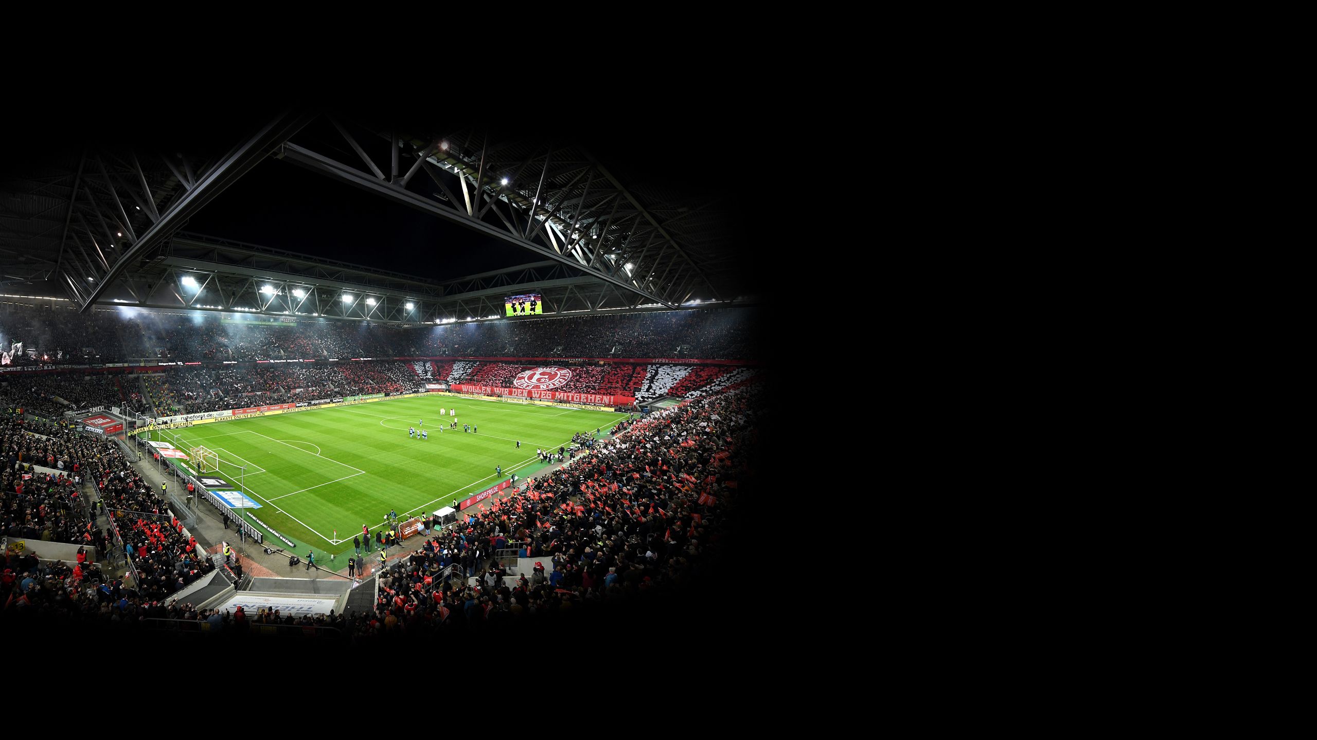 An interior view of Dusseldorf Arena