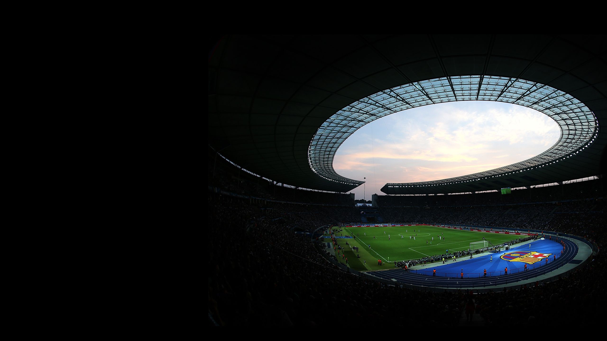 An interior shot of Olympiastadion Berlin