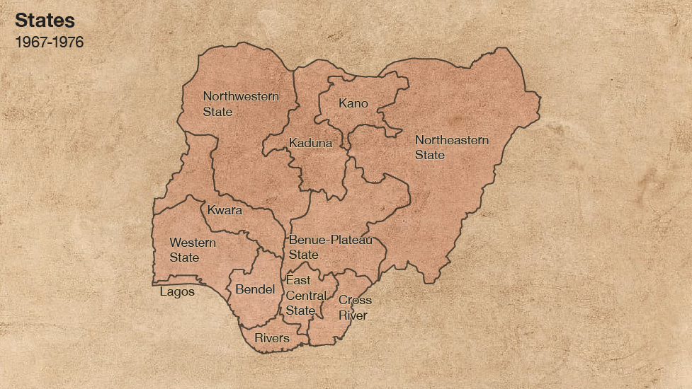 Map Of Nigeria Showing Northern And Southern Protectorate Nigeria At 60: 1960-2020