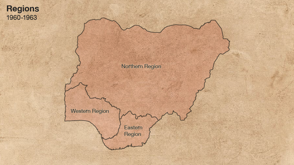 Map Of Nigeria Showing Regions Nigeria At 60: 1960-2020