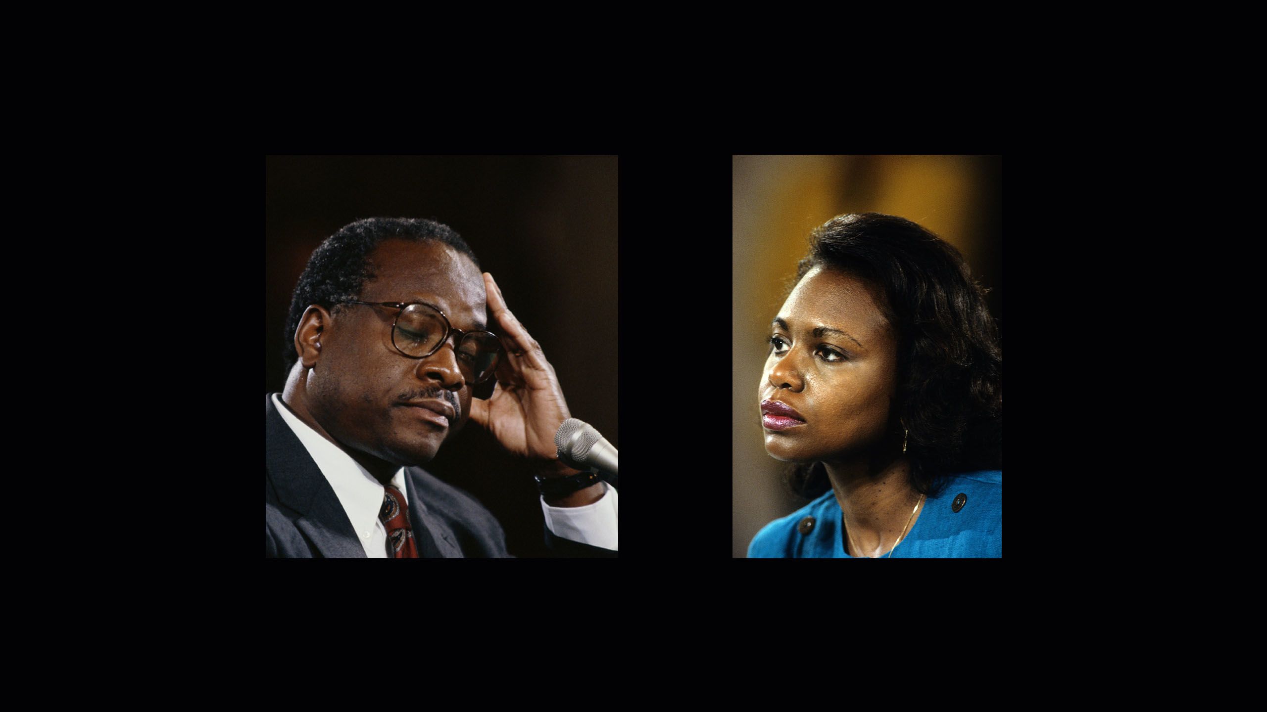 Fotos de Anita Hill e Clarence Thomas