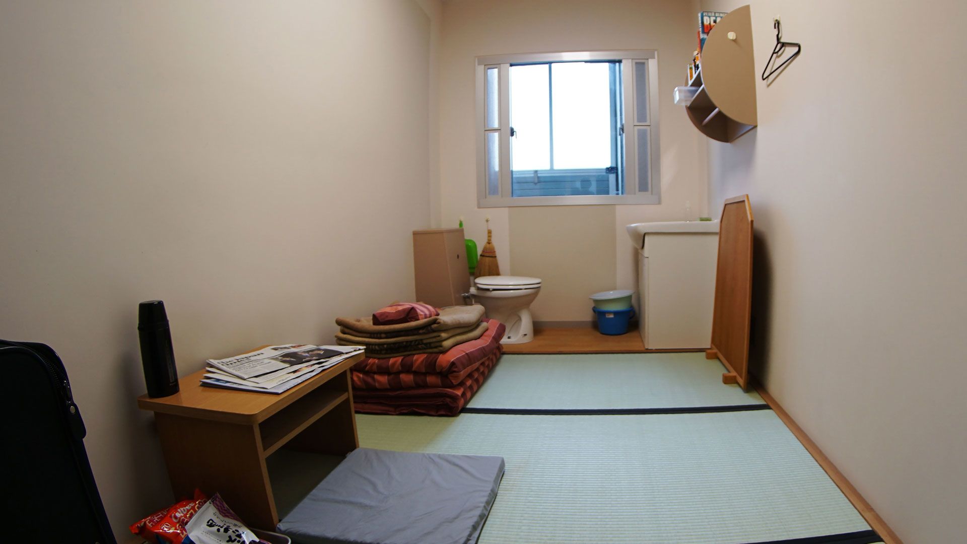 Inside a cell at the Tokyo Detention Center, where Ghosn was held