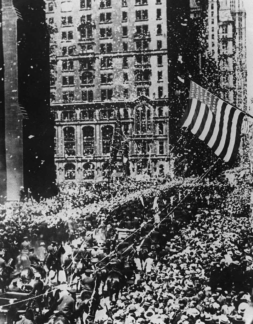 Lindbergh parade in New York