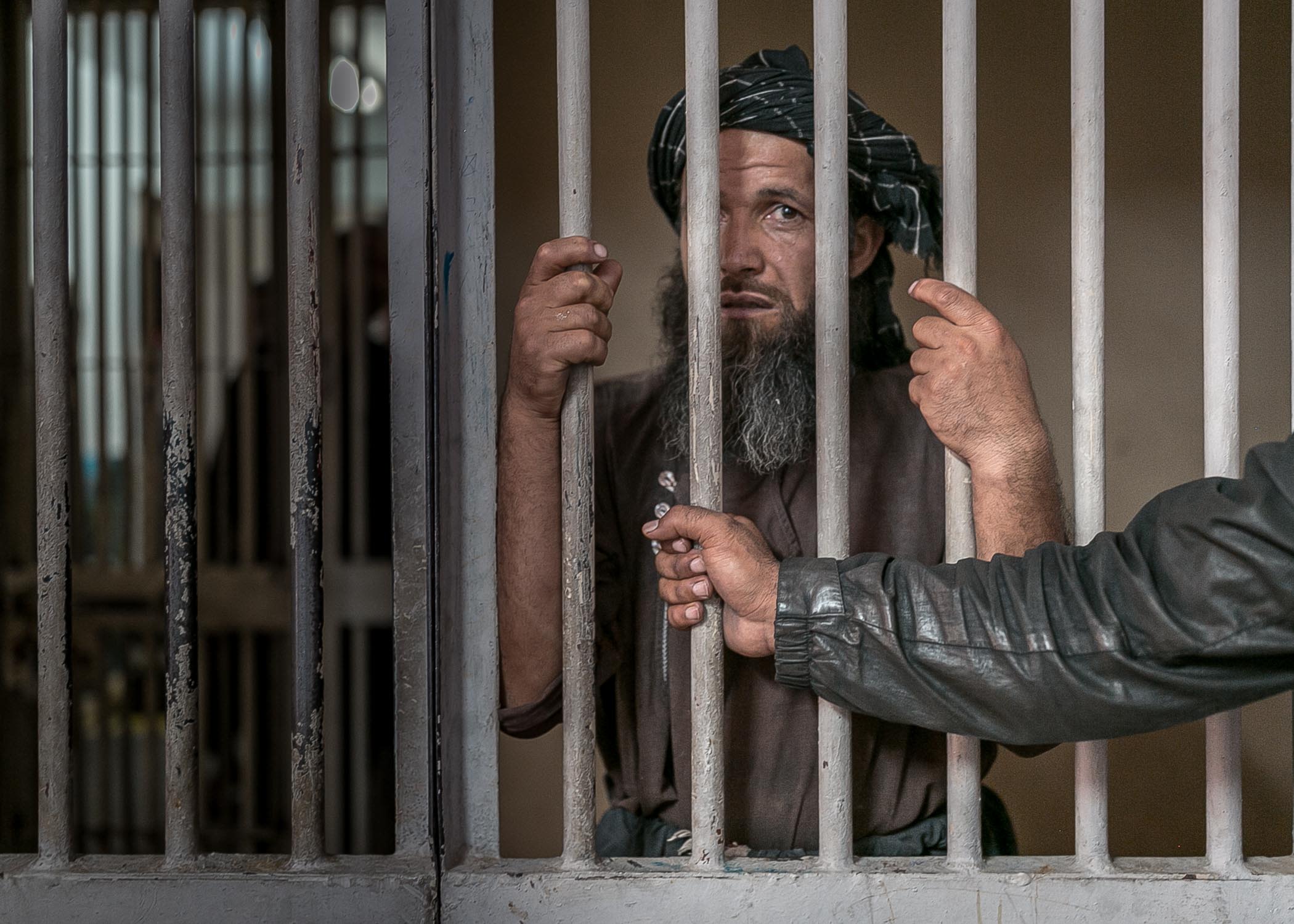 A Talib behind bars in block six