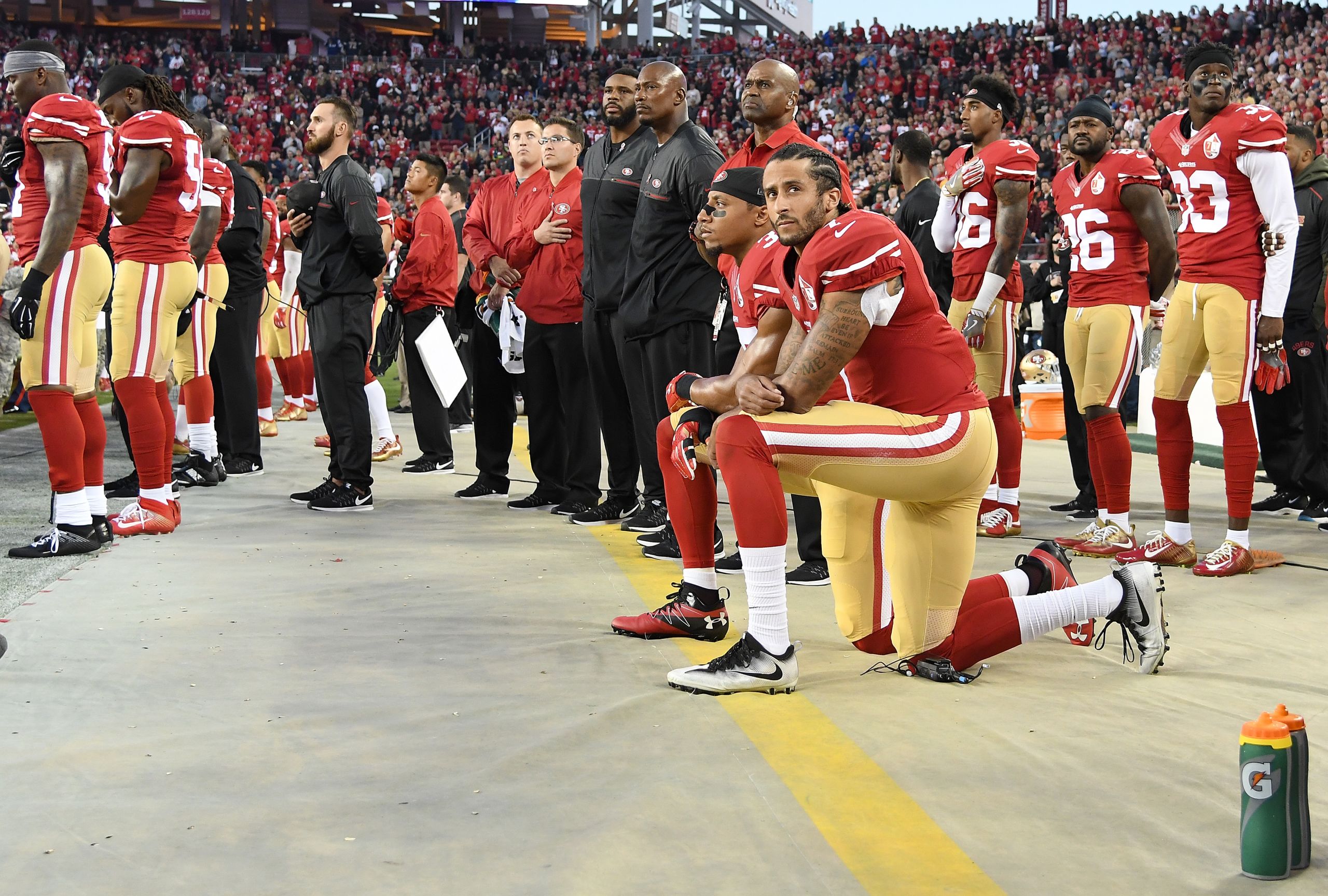 Kaepernick led the 49ers at the 2013 Super Bowl. Don't expect a mention  this time, Colin Kaepernick