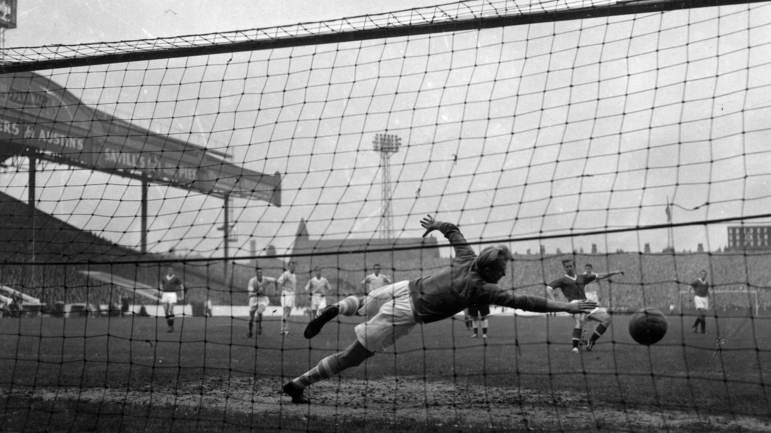 Manchester City V Manchester United (1-1) - Bobby Charlton Scores Past Bert Trautmann on 27th September 1958