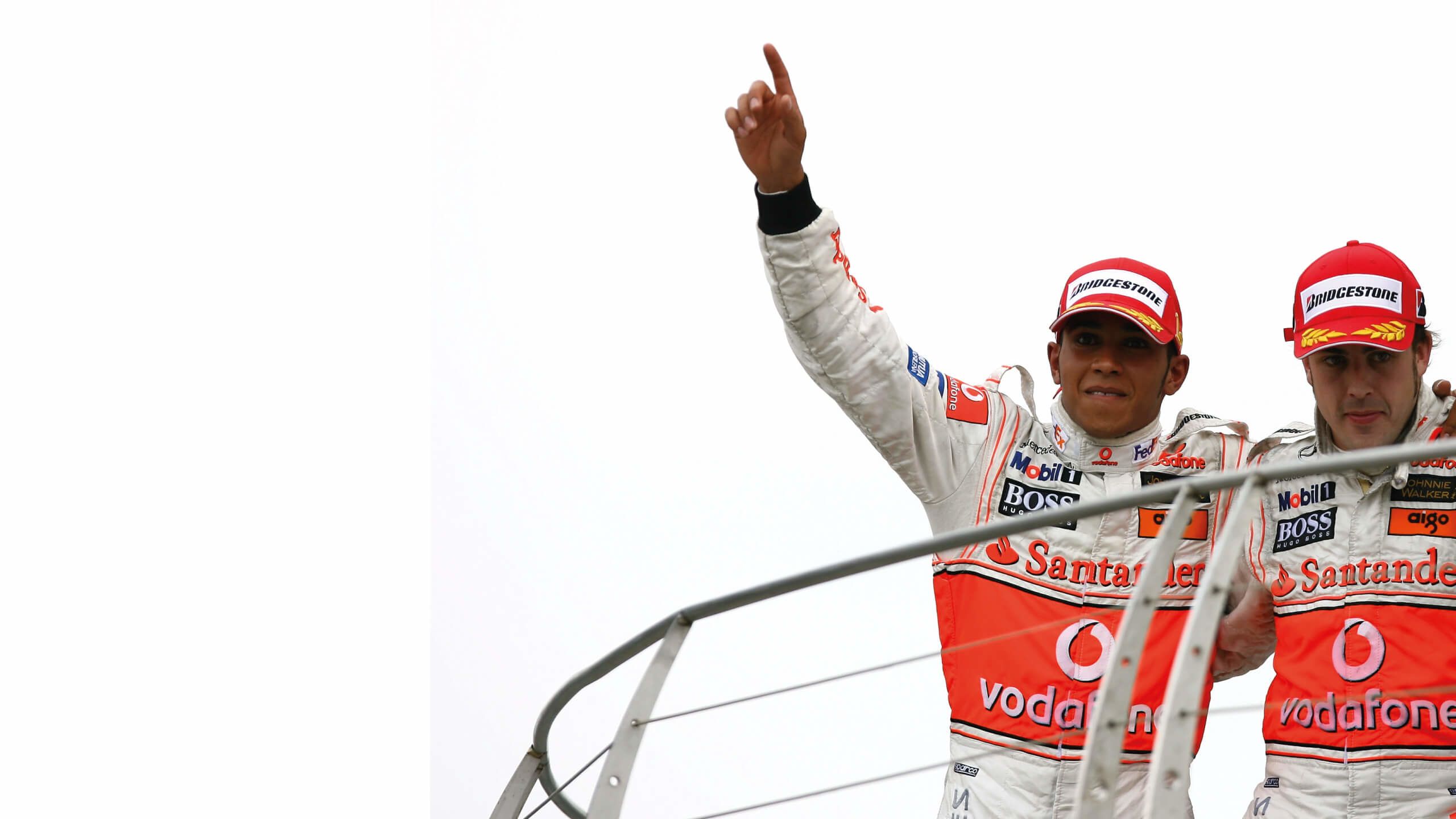 Lewis Hamilton and Fernando Alonso
