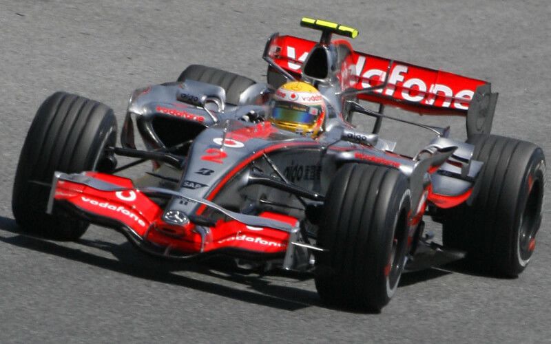 Lewis Hamilton driving in F1